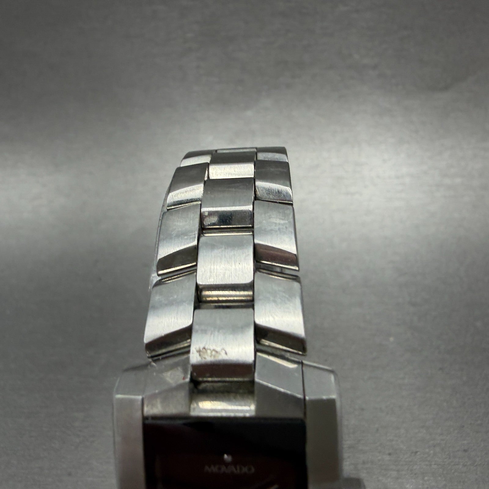 Movado Eliro Watch Women 22mm Black Dial Stainless Steel 84 C1 415 New BatteryZZ5