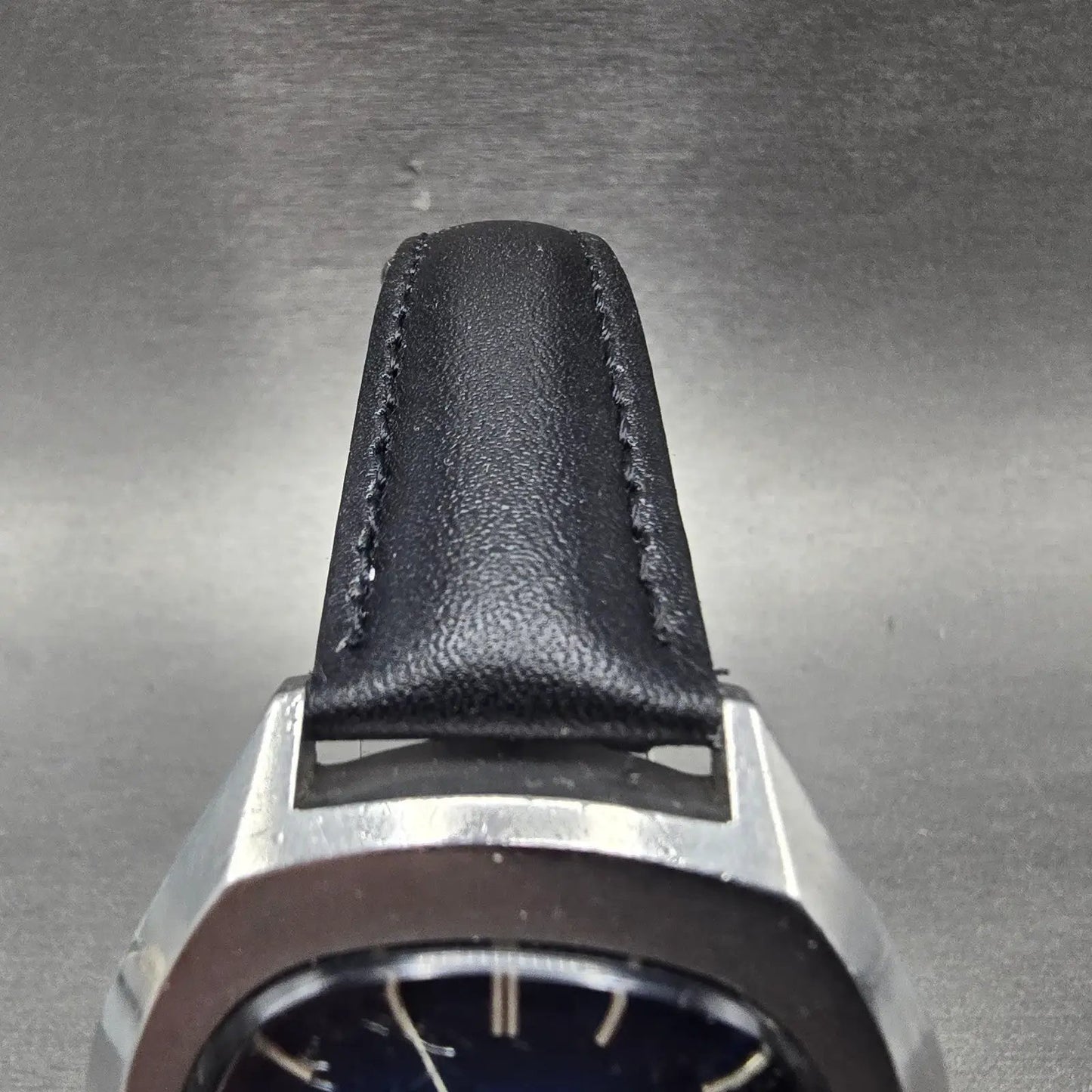 Seiko Automatic Watch Men 39mm Blue Dial Silver Tone Daydate 7009-5008 Runs VTG4