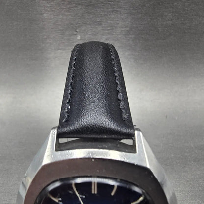 Seiko Automatic Watch Men 39mm Blue Dial Silver Tone Daydate 7009-5008 Runs VTG4