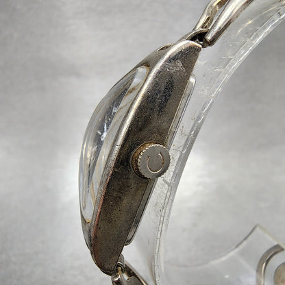 Bulova Caravelle Asymmetrical Watch Women 20mm Silver Dial Silver Tone Manual2
