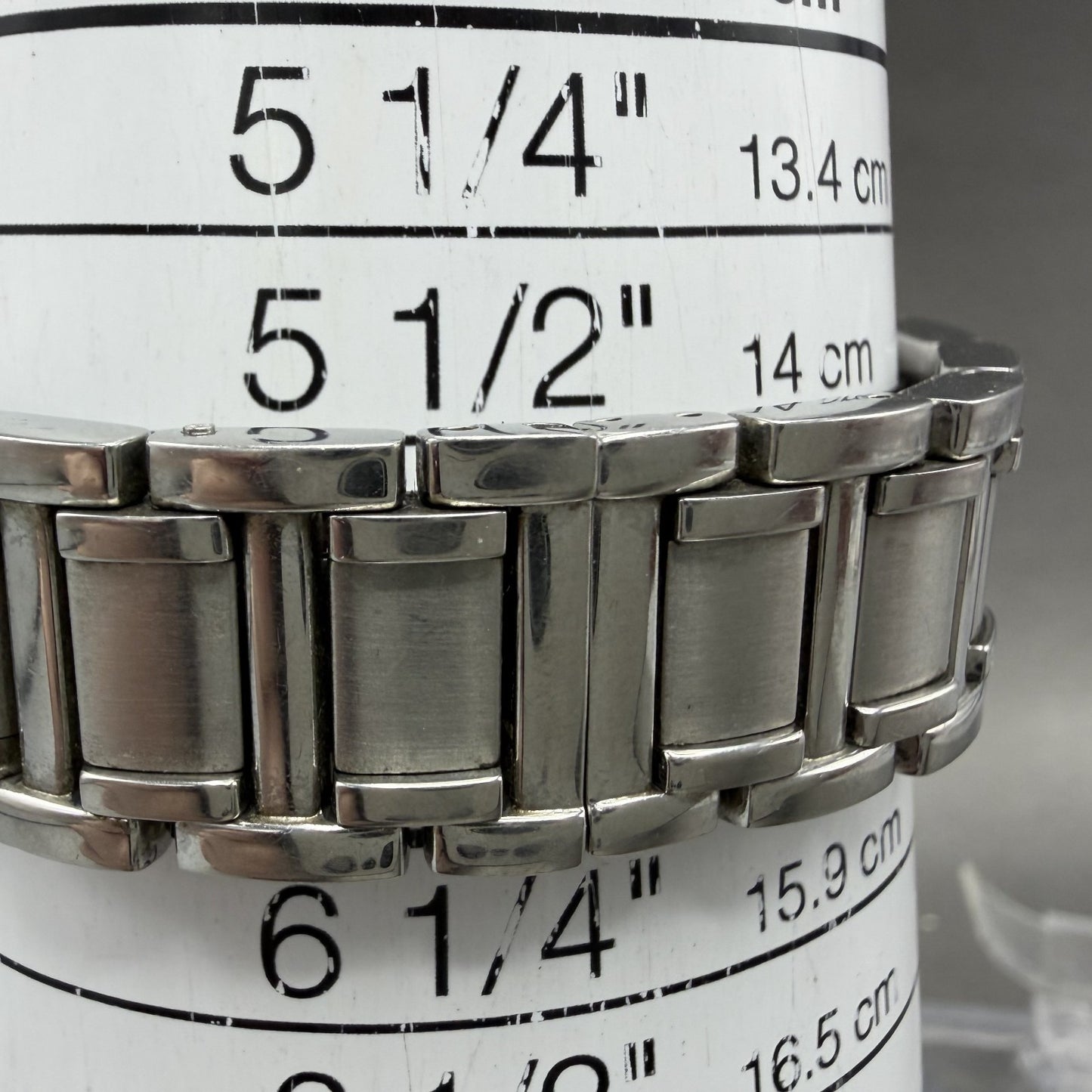 Bulova Chronograph Watch Women 30mm Black Dial Silver Tone 96R44 New Battery10