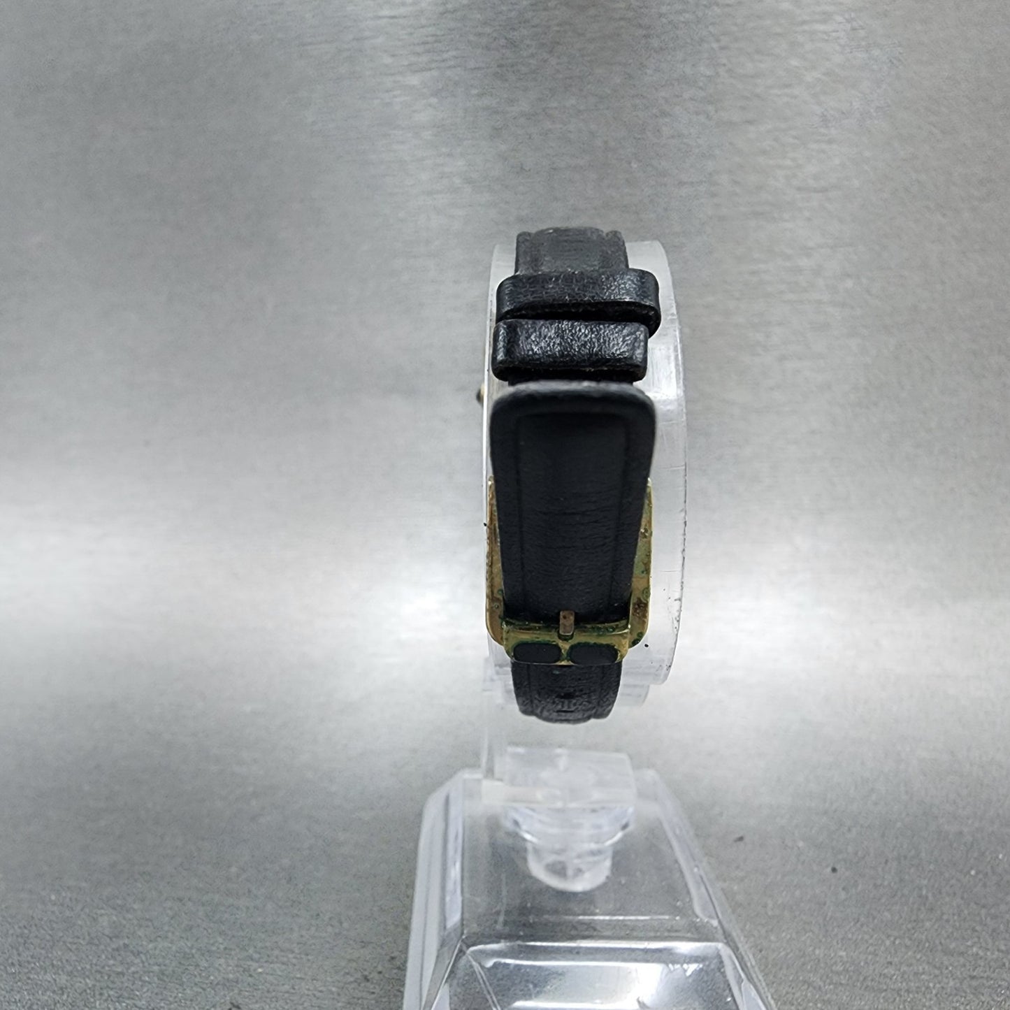 Orient Tank Watch Women 20mm Black Dial Gold Tone Rectangle A0549940 New Battery7