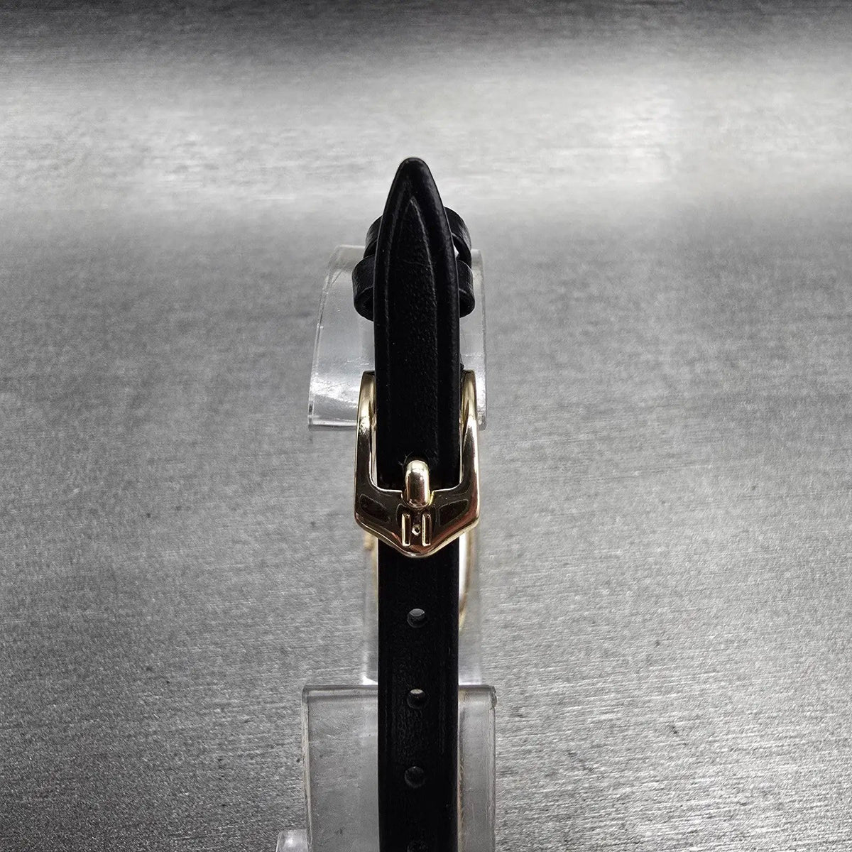 Seiko Watch Women 13mm Gold Dial Gold Tone Rectangle 2E20-6300 New Battery7