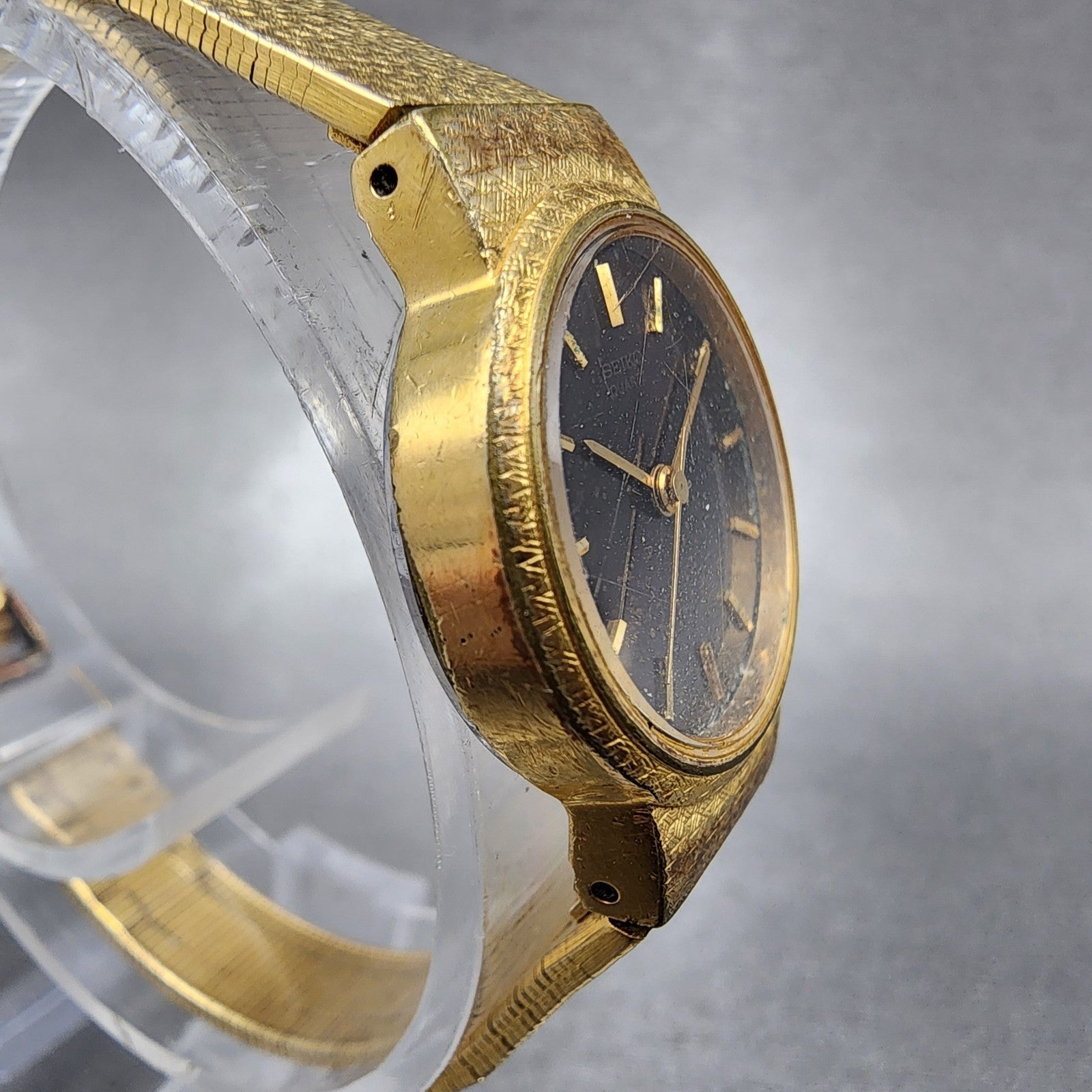 Seiko Watch Women 21mm Brown Dial Gold Tone 14210040 New Battery3