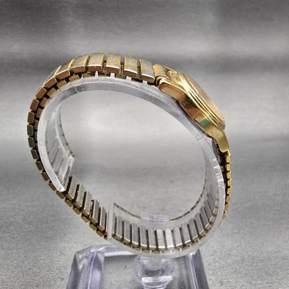 Seiko Watch Women 19mm Gold Dial Gold Tone Round 1N01-0GD0 New Battery Vintage8