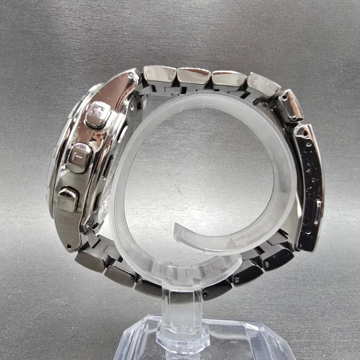 Tissot T-Touch Watch 43mm Women MOP Dial Titanium Alarm Chronograph READ! NewBat6
