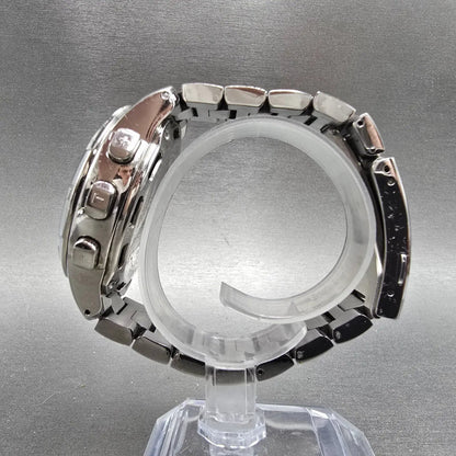 Tissot T-Touch Watch 43mm Women MOP Dial Titanium Alarm Chronograph READ! NewBat6