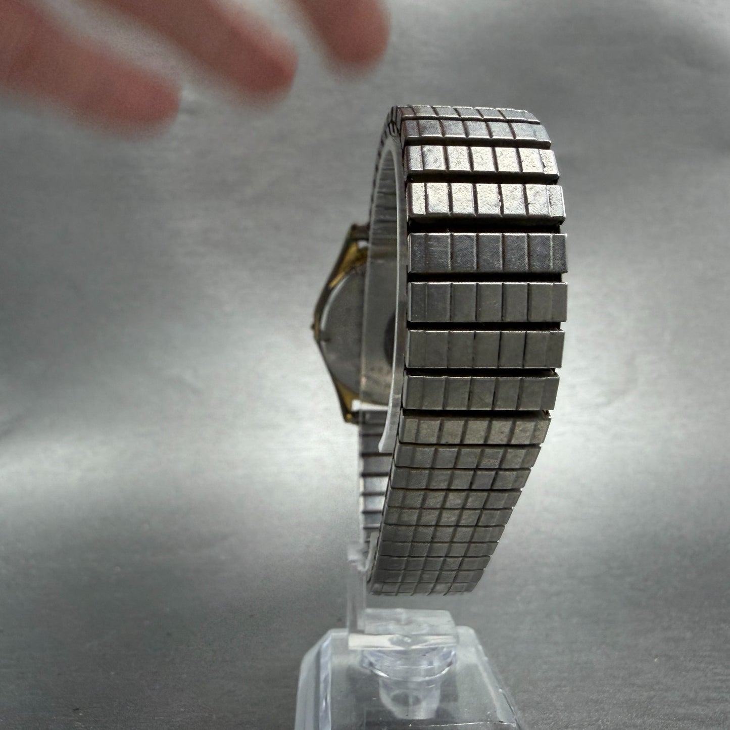 Seiko SQ Watch Men 34mm Silver Dial Gold Tone Daydate Round 6923-7009 PARTS8
