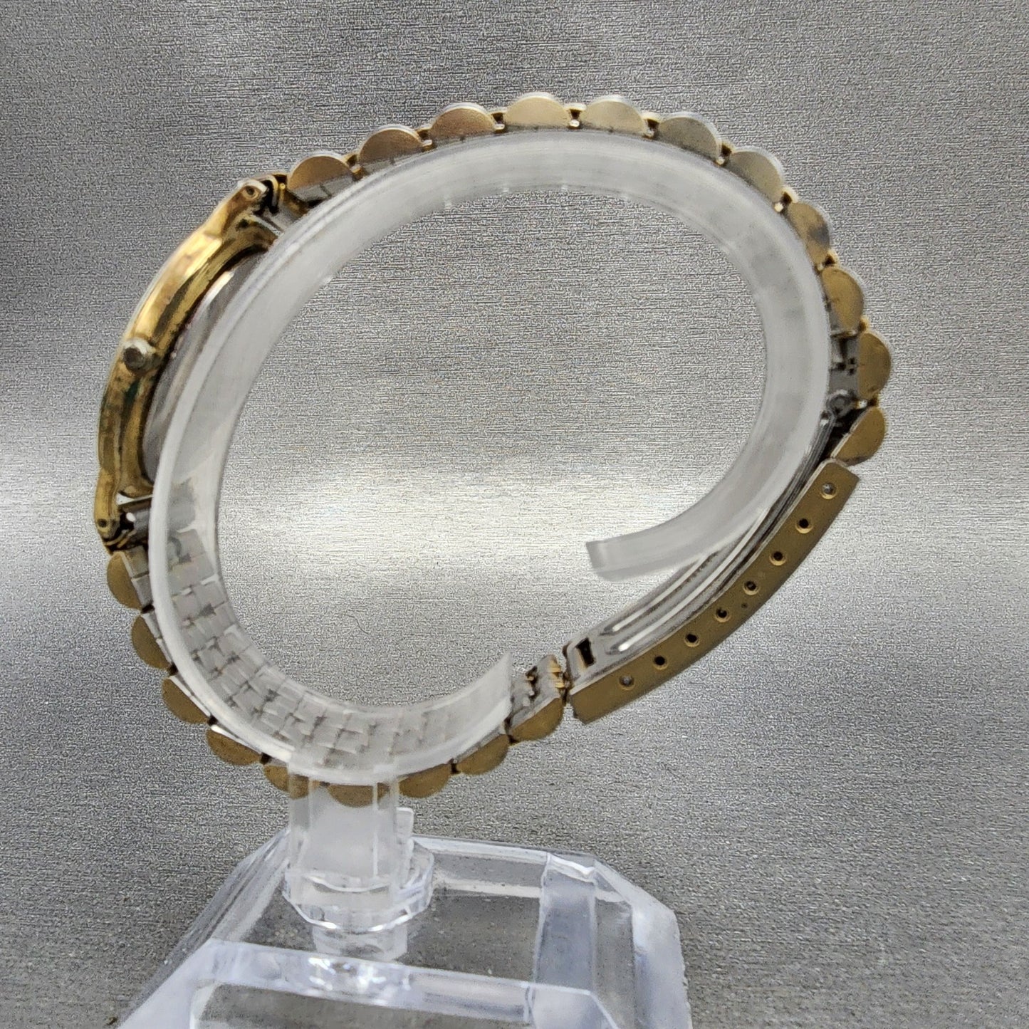 Seiko Lassale Watch Men 32mm Champagne Dial Gold Tone Round 59307049 PARTS7