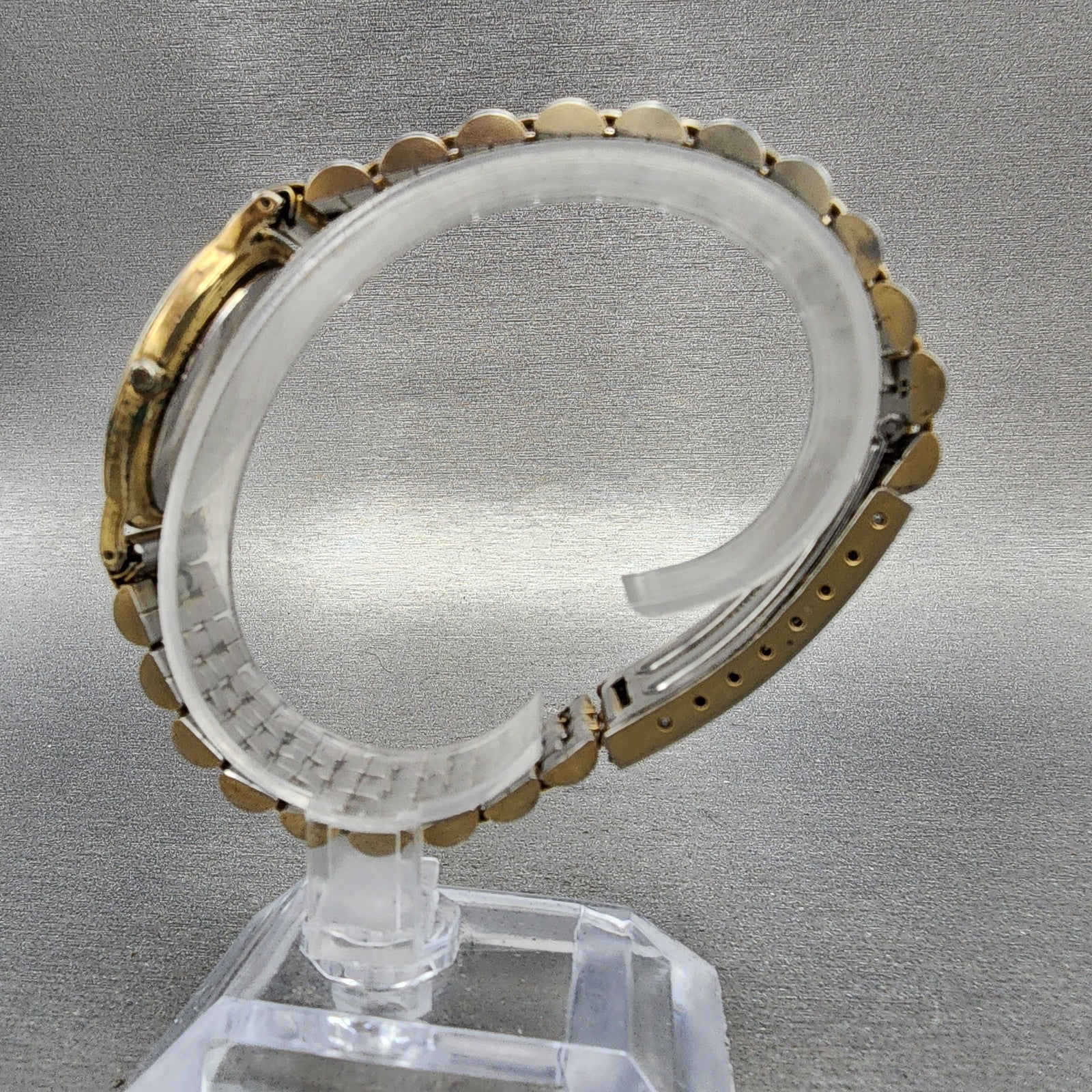 Seiko Lassale Watch Men 32mm Champagne Dial Gold Tone Round 59307049 PARTS7