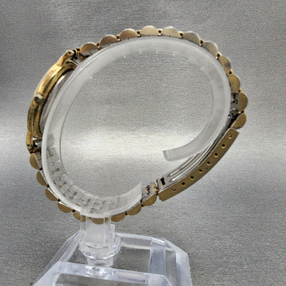 Seiko Lassale Watch Men 32mm Champagne Dial Gold Tone Round 59307049 PARTS7