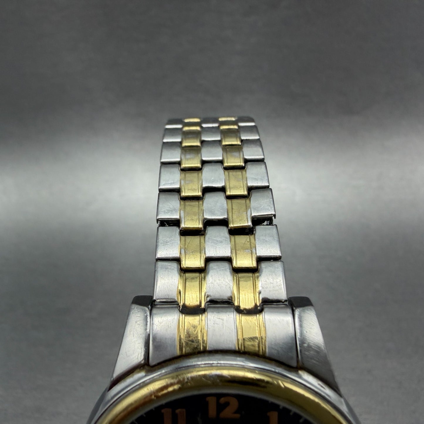 Timex Easy Reader Watch Men 36mm Gray Dial Two Tone Date Round new Battery ABDC4