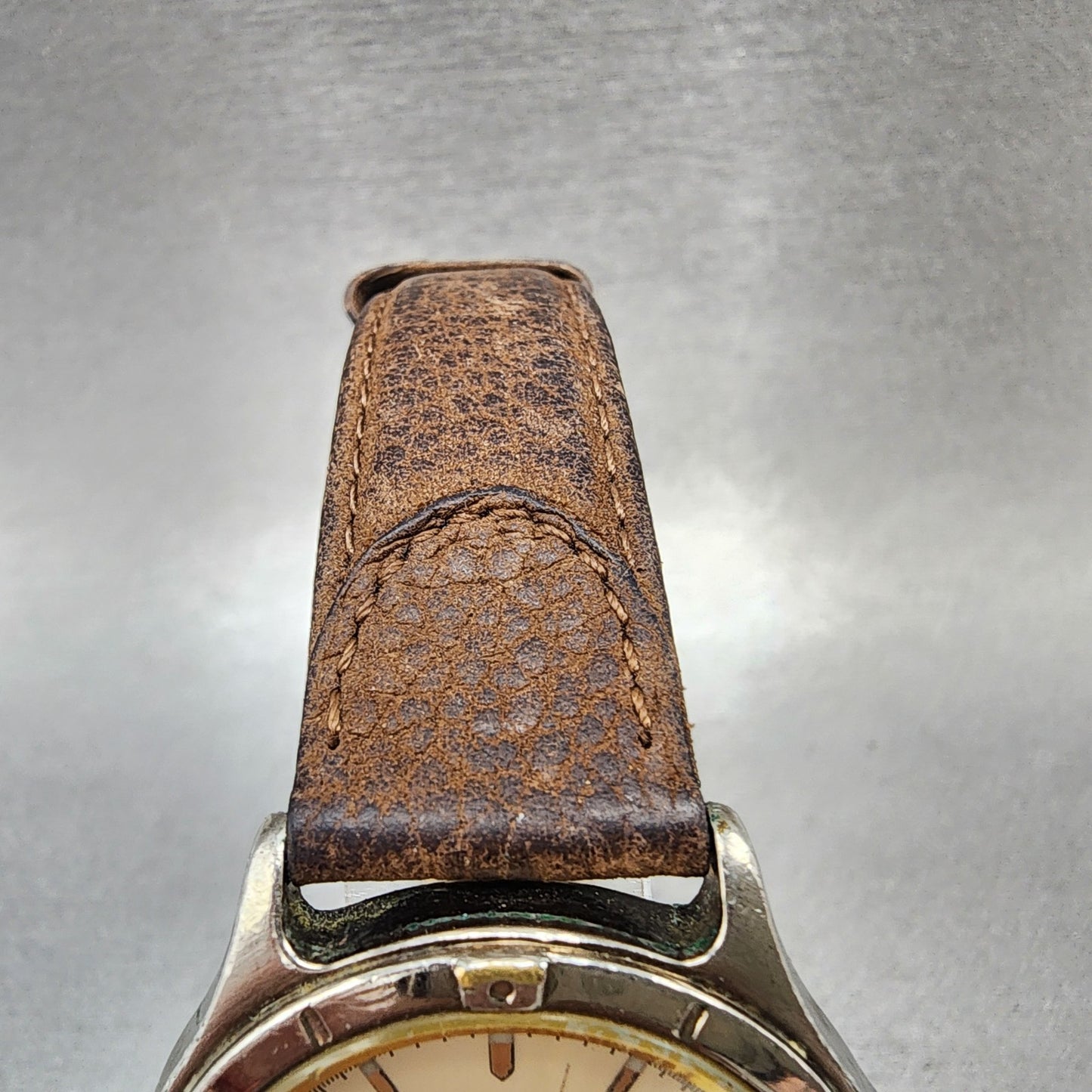 Citizen Watch Men 35mm Champagne Dial Two Tone Date 5510S54678 VTG PARTS5