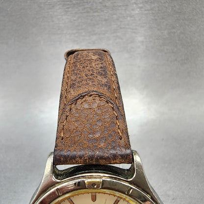 Citizen Watch Men 35mm Champagne Dial Two Tone Date 5510S54678 VTG PARTS5