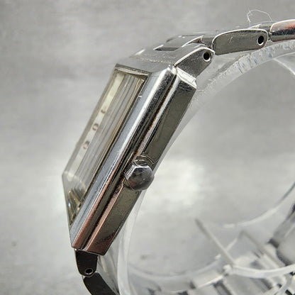 Seiko Lukia Tank Watch Women 21mm Silver Dial Two Tone 1n010jp0 New Battery2