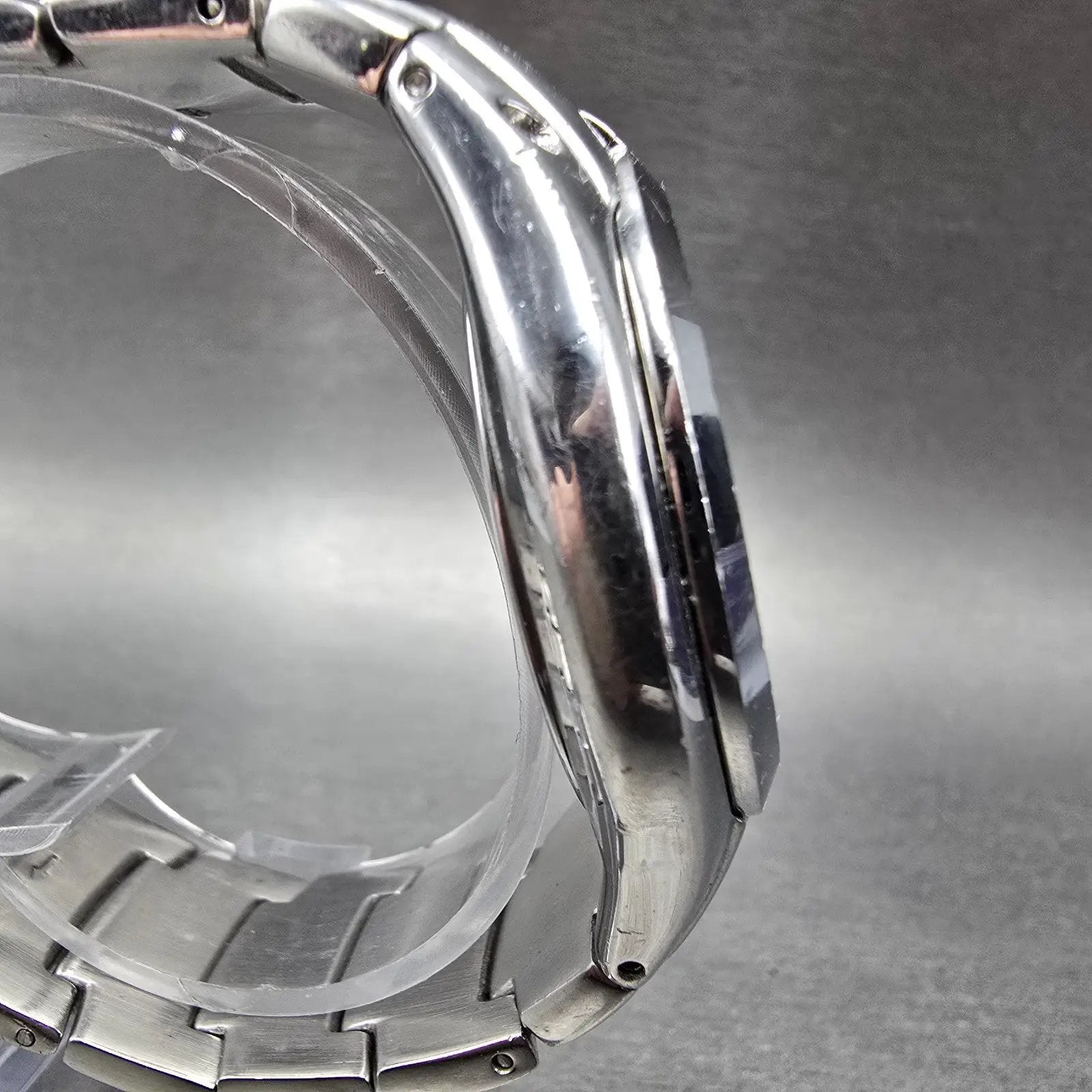 Timex Watch Men 40mm Blue Dial Silver Tone Round Bracelet New Battery3