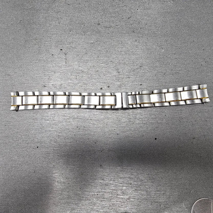 MovadoVerso Bracelet 11mm Two Tone Stainless Steel Butterfly Clasp 85-G4-8250