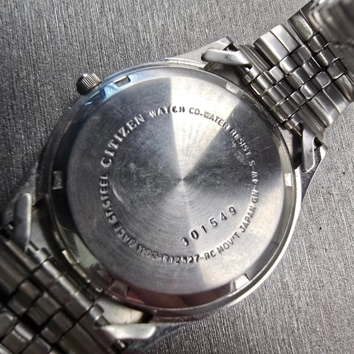Citizen President Watch Men 35mm Blue Dial Silver Daydate 1102-R12527 New Batt10