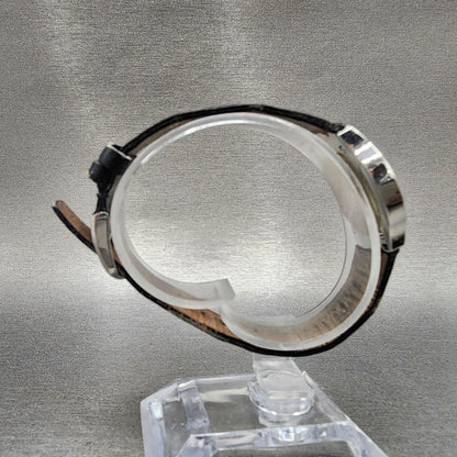 Movado Allia Watch Women 26mm Black Dial Silver Tone Round 0604461 New Batt8