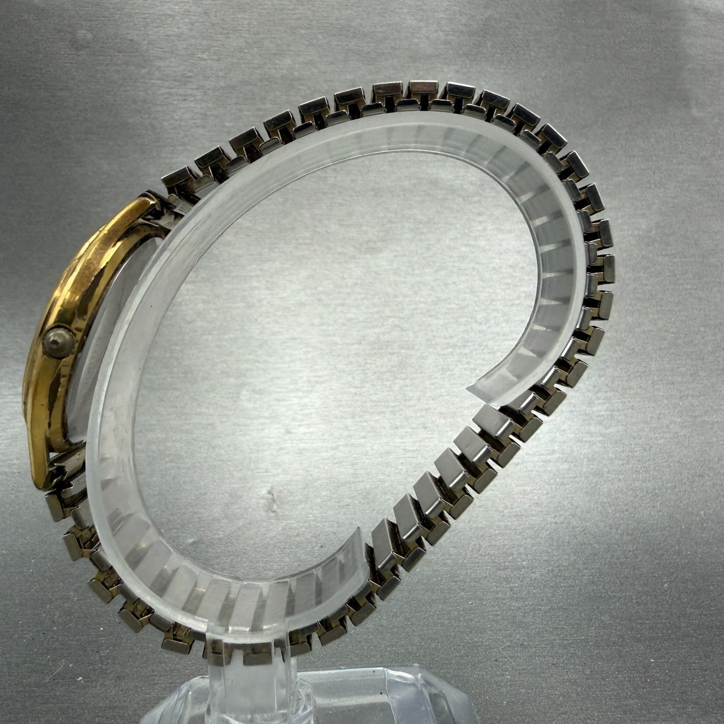 Hamilton Watch Men 34mm White Dial Gold Tone Date Round 9812 PARTS Vintage7