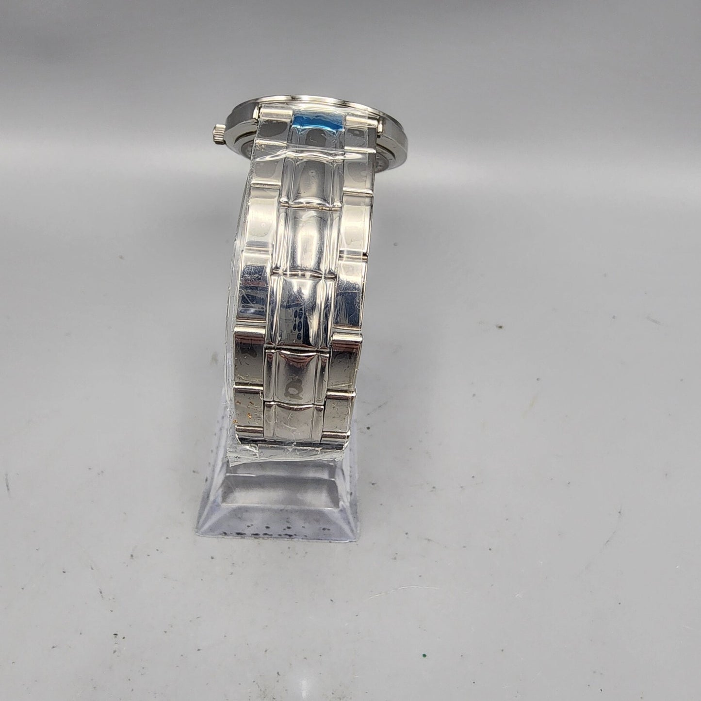 Bulova TFX Watch Men 37mm Blue Dial Steel Round New battery UNH Hockey 36B04