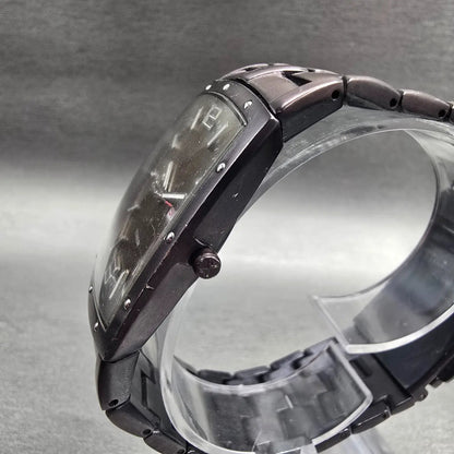 Skagen Watch Men 34mm Brown Dial Titanium Daydate Rectangle 396LTMXD New Battery2