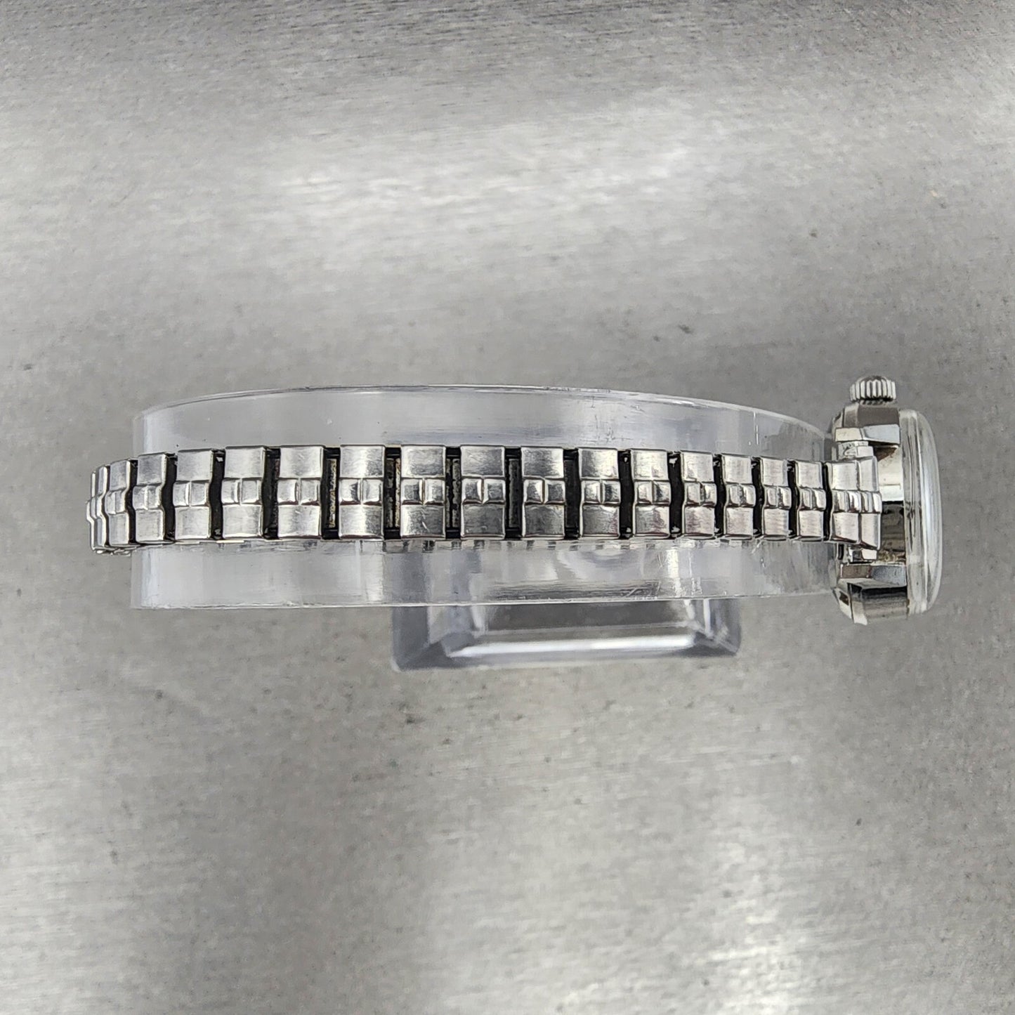Omega Ladymatic Watch Women 21mm Silver Dial Steel Date Automatic Runs 566.0029