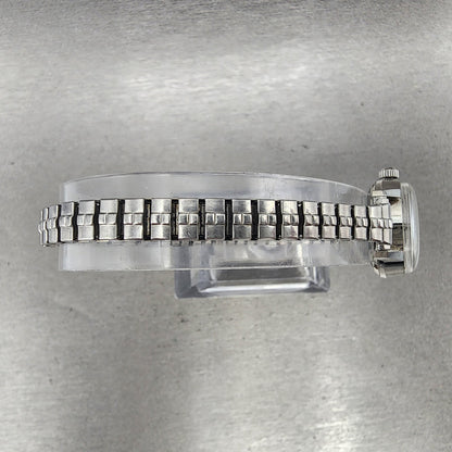 Omega Ladymatic Watch Women 21mm Silver Dial Steel Date Automatic Runs 566.0029