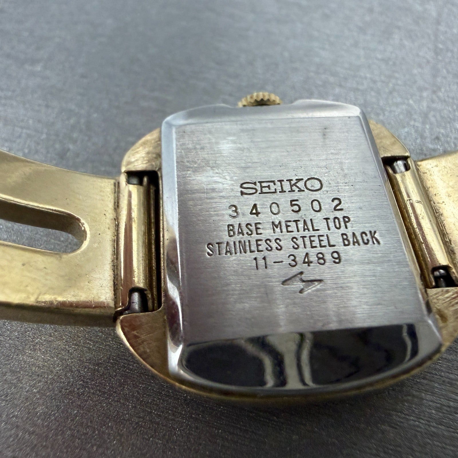 Seiko Watch Women 25mm Brown Dial Gold Tone Manual Round 11-3489 New Battery9