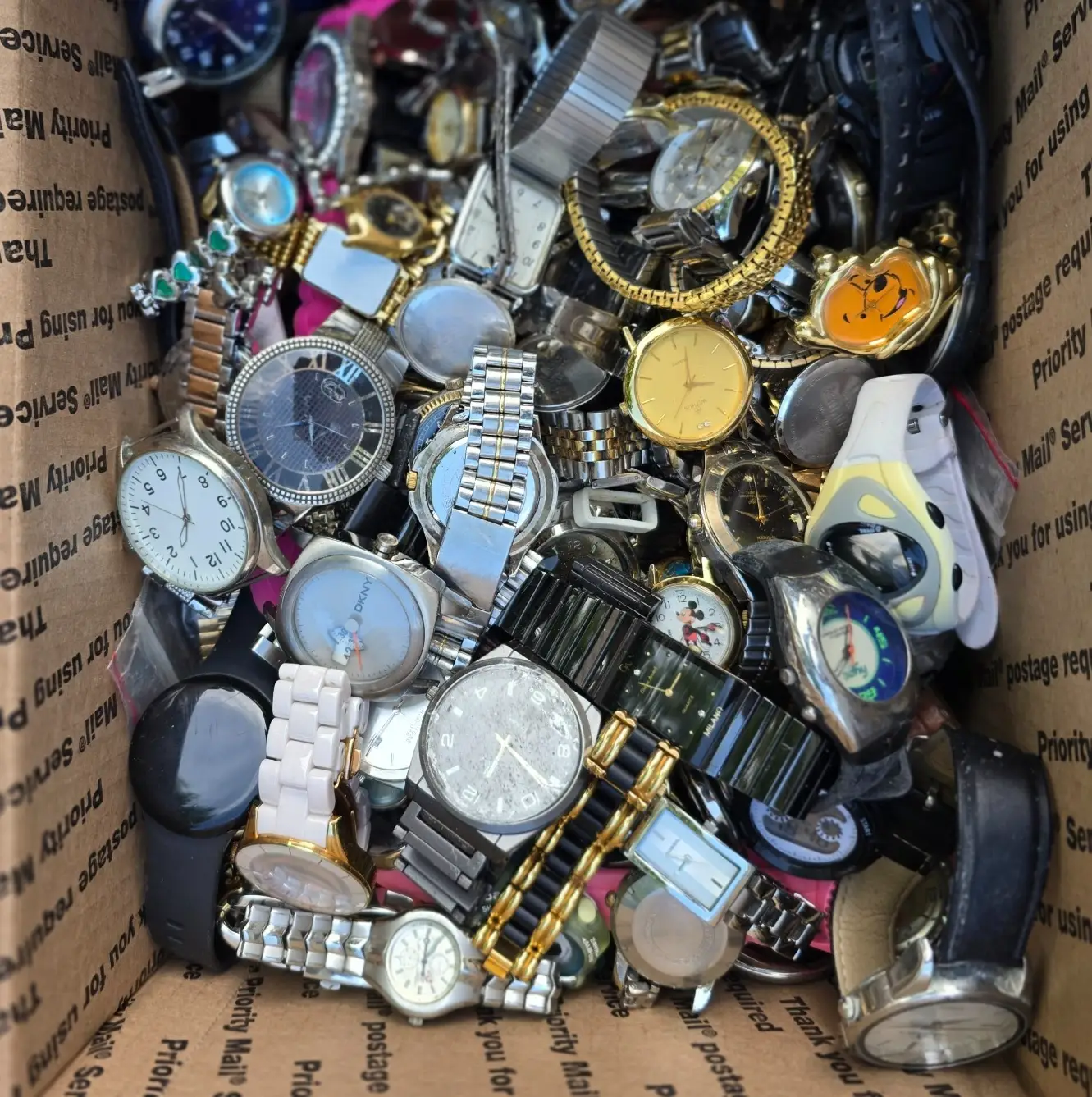 Watch Lot Men Women Casio Timex Michael Kors Wenger 15.6 LB VTG Modern PARTS2