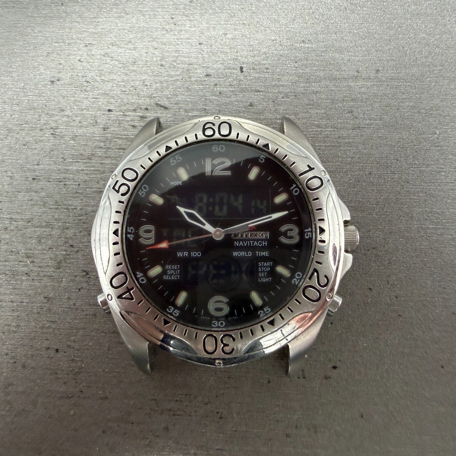 Citizen Promaster Diver Navitech  Watch Men Black Dial Steel C460-Q01563 PARTS0