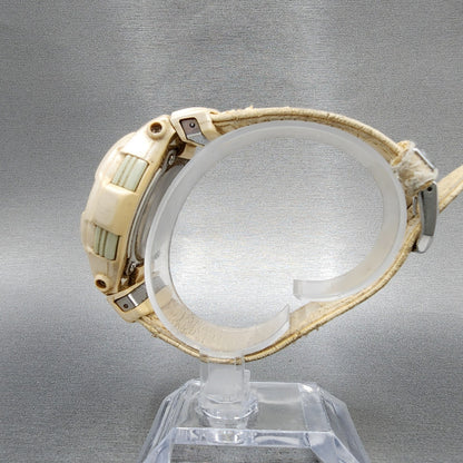 Casio BabyG BGC110 Watch Women 42mm Digital White Tone Round Alarm New Battery6