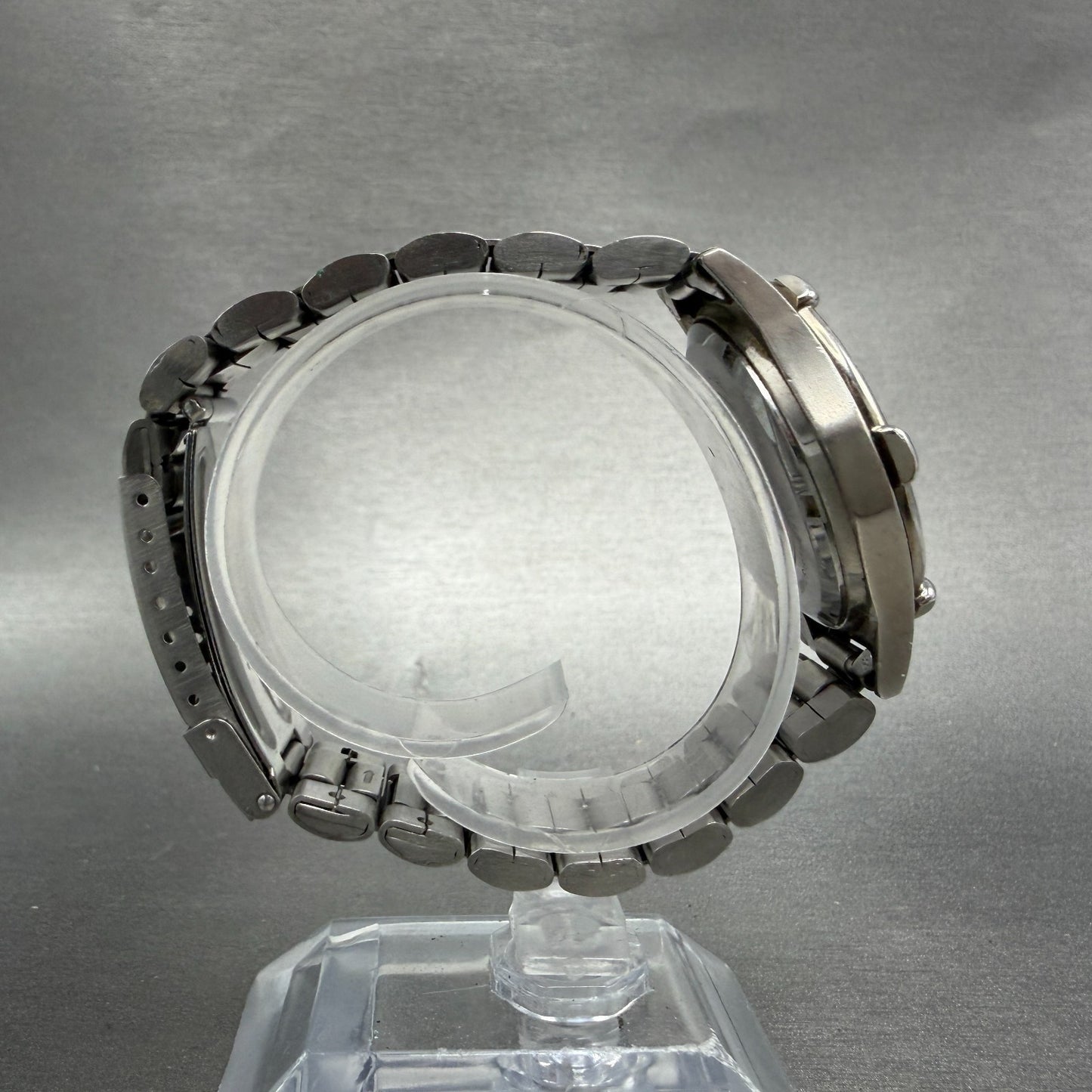 Wenger Watch Men 36mm White Dial Silver Tone Date Round PARTS Vintage9