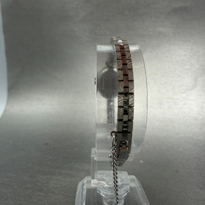 Seiko Watch Women 15mm Silver Dial Silver Tone Oval Manual 11-7430 Runs Vintage7