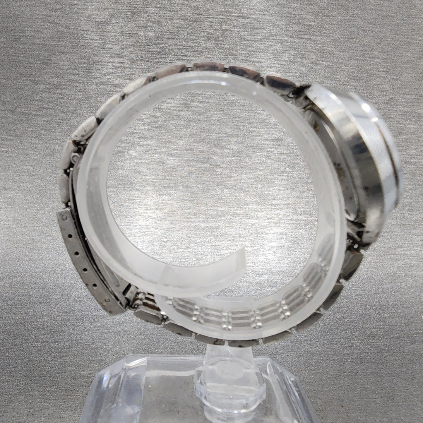Citizen Automatic Watch Women 30mm Silver Dial Silver Tone Date Cushion Runs8