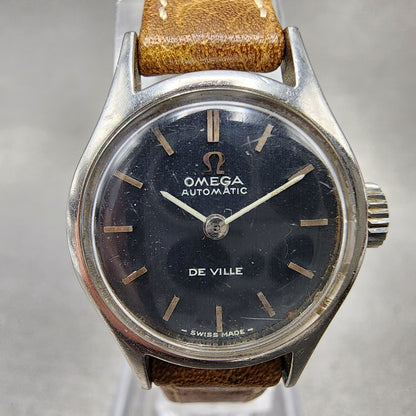 Omega De Ville Automatic Watch Women 20mm Blue Dial Steel Round Cal 671 Runs1