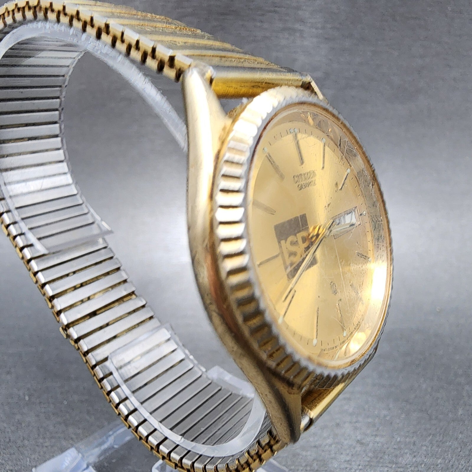 Citizen CQ President Watch Men 35mm Gold Dial Gold Tone 1100R12543 PARTS4