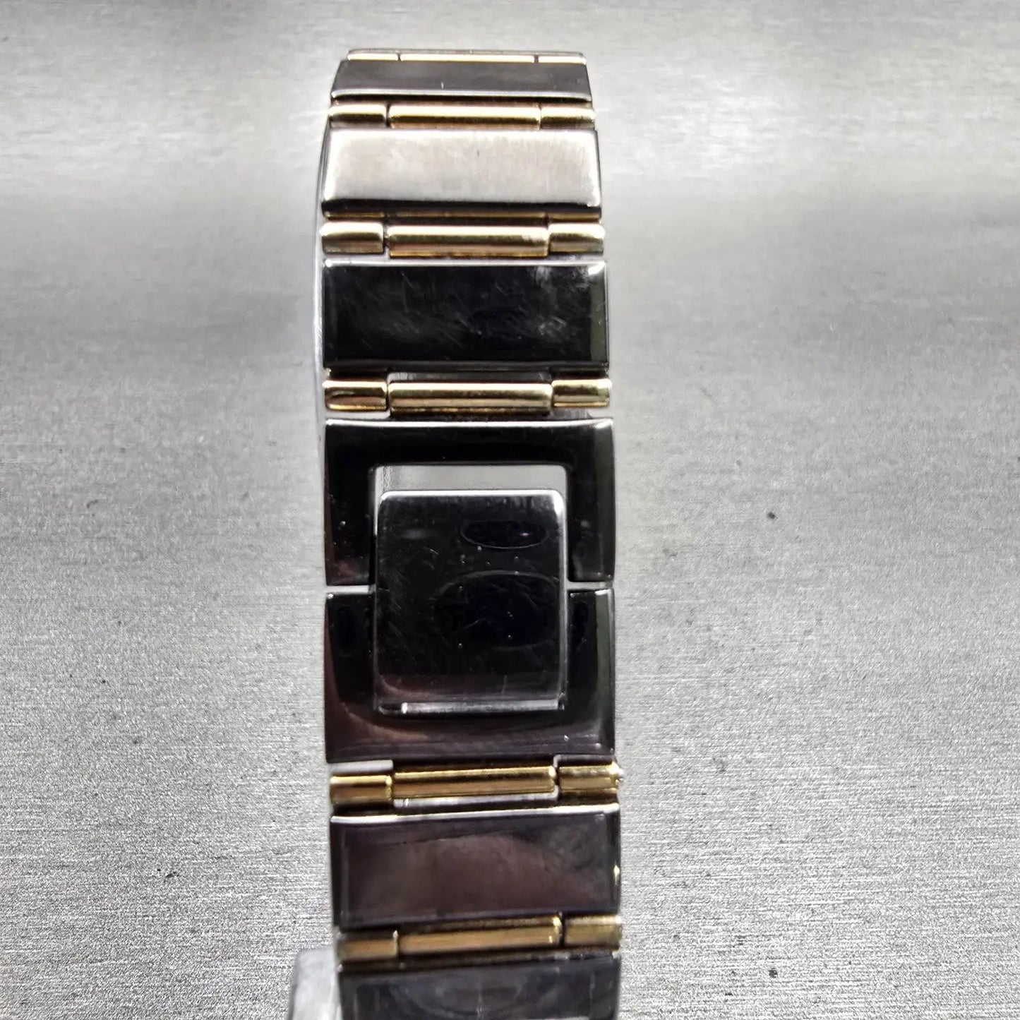 Pulsar Watch Men 26mm Black Dial Two Tone Date Rectangle VX82-0AS0 New Battery7