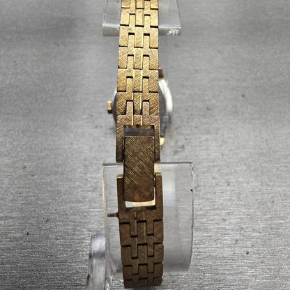 Seiko Special Watch Women 20mm Silver Dial Gold Tone Rectangle 1140-3240 Works7