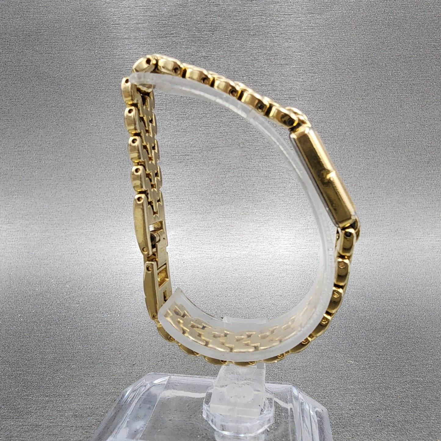 Citizen Tank Watch Women 13mm MOP Dial Gold Tone Rectangle 5421S036505 New Batt8