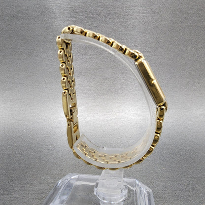 Citizen Tank Watch Women 13mm MOP Dial Gold Tone Rectangle 5421S036505 New Batt8