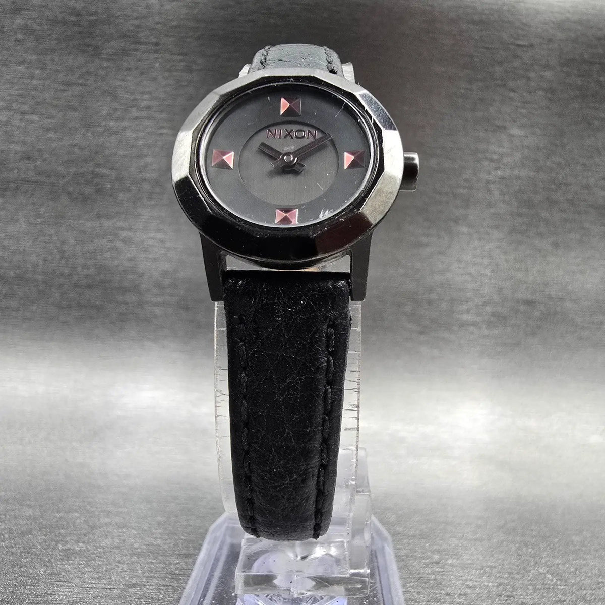Nixon The Mini B Watch Women 23mm Black Dial Black Tone Round New Battery5