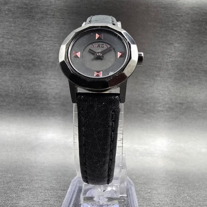 Nixon The Mini B Watch Women 23mm Black Dial Black Tone Round New Battery5