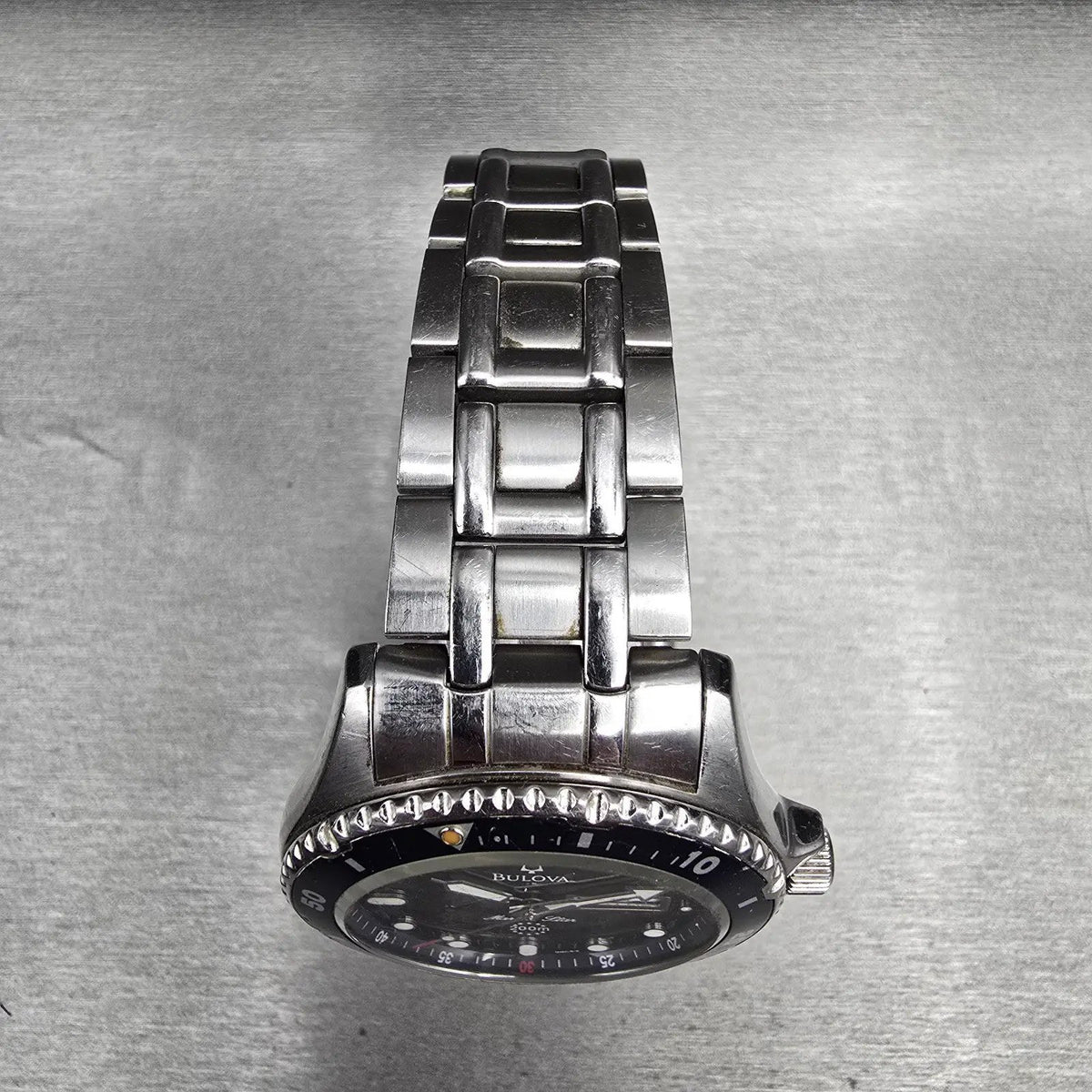 Bulova Marine Star Watch Men 41mm Blue Dial Silver Daydate Round 98C62 New Bat4