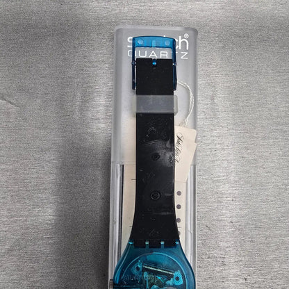 Swatch Metroscape Watch Men 34mm Blue Dial Blue Case GN109 New Battery NOS9