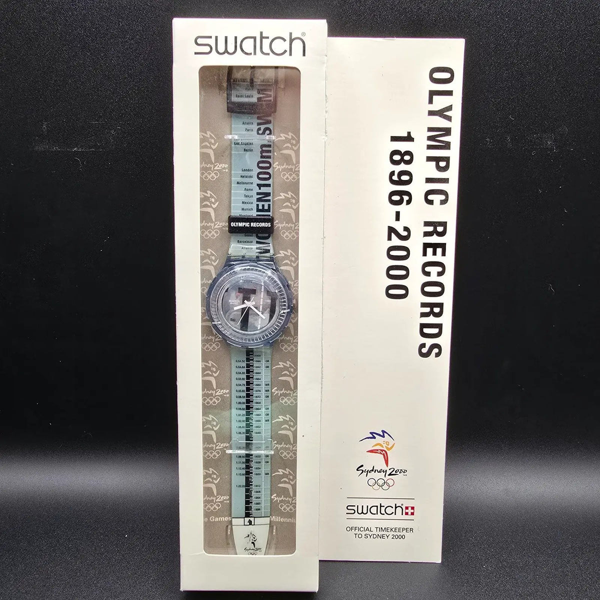 Swatch Scuba 200 Touch Pad Watch Men 38mm Blue Sydney 2000 Olympic SDZ104 NOS0