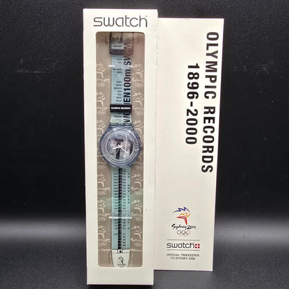 Swatch Scuba 200 Touch Pad Watch Men 38mm Blue Sydney 2000 Olympic SDZ104 NOS0