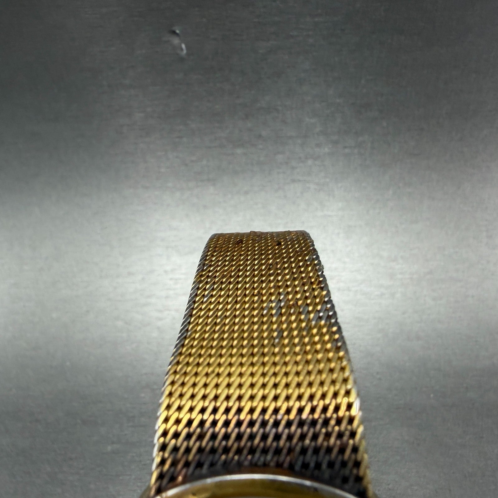 Rado Custom Watch Men 31mm Silver Dial Gold Tone Date oval 729.5047.2 PARTS5