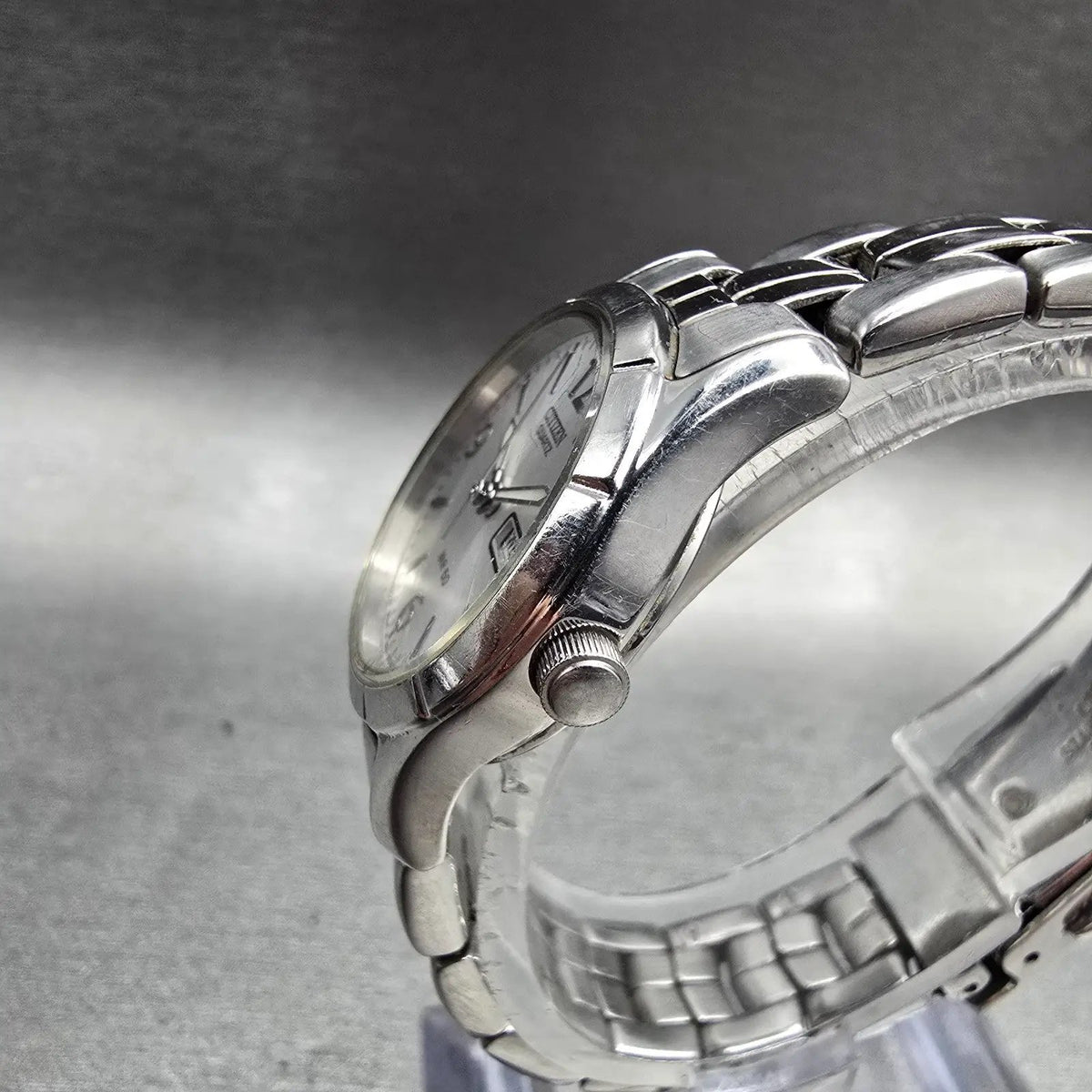 Citizen Watch Women 25mm Silver Dial Silver Tone Daydate 1002-S047439 New Batt P2