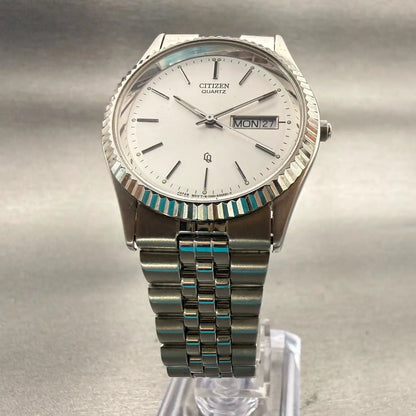 Citizen President Watch Men 35mm Silver Dial Silver Daydate Round New Battery5
